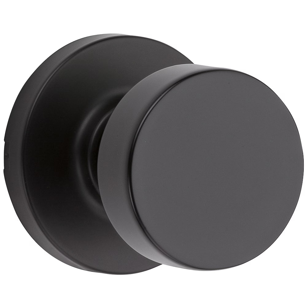 Weiser Prague x Cambie Knob Matte Black Exterior Door Handle Set/Entry Door Knob