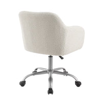 Ryder Office Chair Natural Faux Sherpa