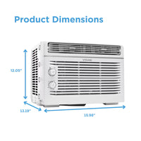 Vissani 5000 BTU Window Air Conditioner Ideal for Small Rooms (Cools up to 150 Sq. Ft.)