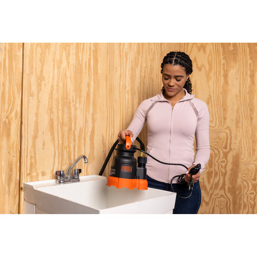 BLACK+DECKER 1/3 HP Submersible Multi-Purpose Water Pump