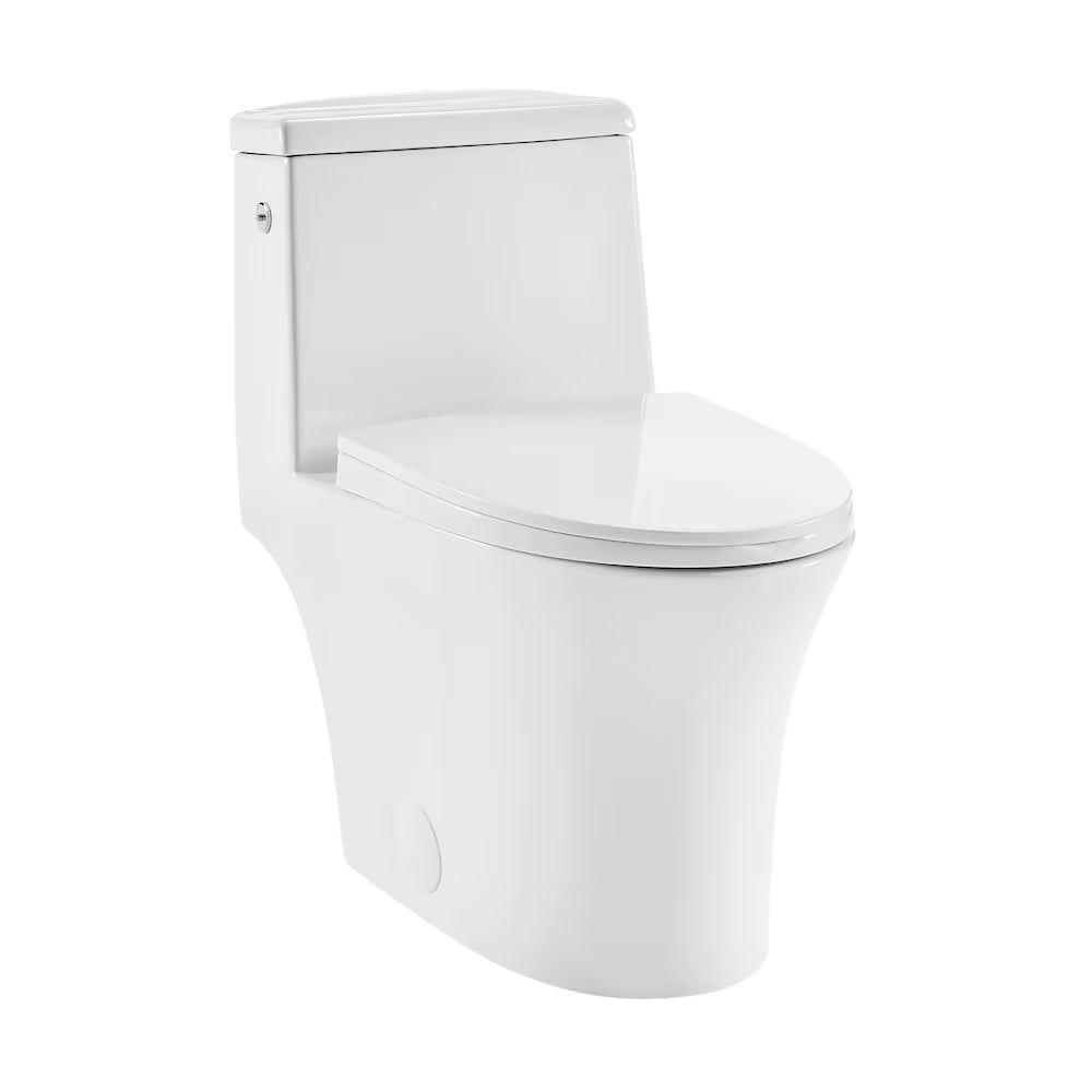 Swiss Madison Hugo 1.1/1.6 GPF One-Piece Elongated Toilet Dual-Flush Touchless in White
