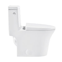 Swiss Madison Hugo 1.1/1.6 GPF One-Piece Elongated Toilet Dual-Flush Touchless in White
