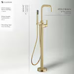 Glacier Bay Kaylyn 1-Handle Freestanding Floor Mount Tub Filler Faucet
