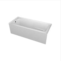 Valley Acrylic Bath LTD IONE 72 inch x 24 inch Plain Skirted Bathtub Left-Hand Drain Location