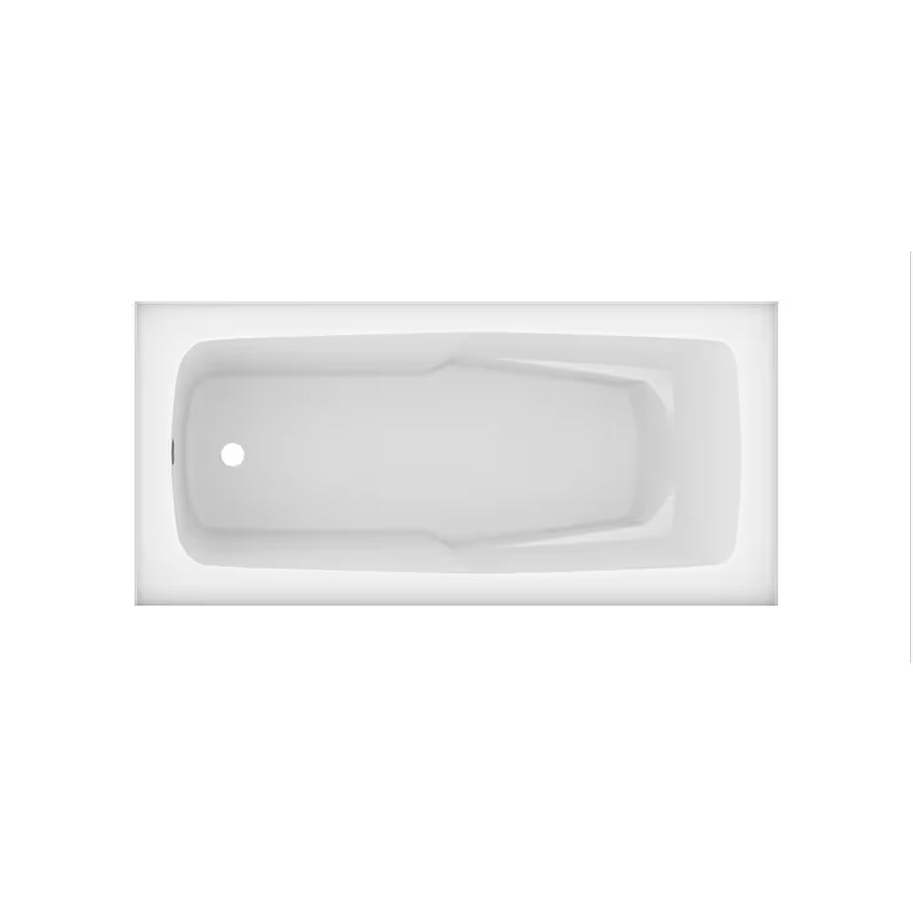 Valley Acrylic Bath LTD IONE 72 inch x 24 inch Plain Skirted Bathtub Left-Hand Drain Location