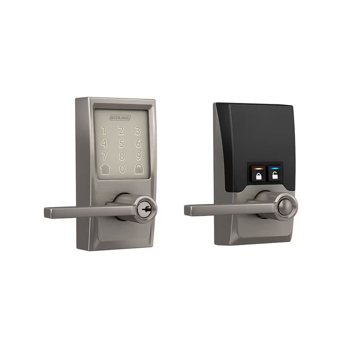 Schlage Encode Smart Lock Wifi Lever Century Satin Nickel