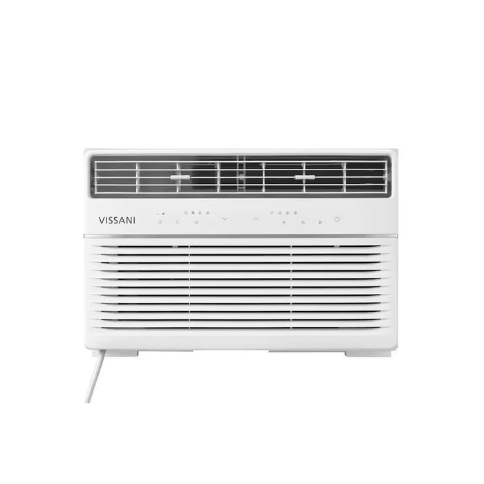 Vissani 8,000 BTU Window Air Conditioner Cools 350 Sq. Ft. with Dehumidifier Mode and Remote Control in White