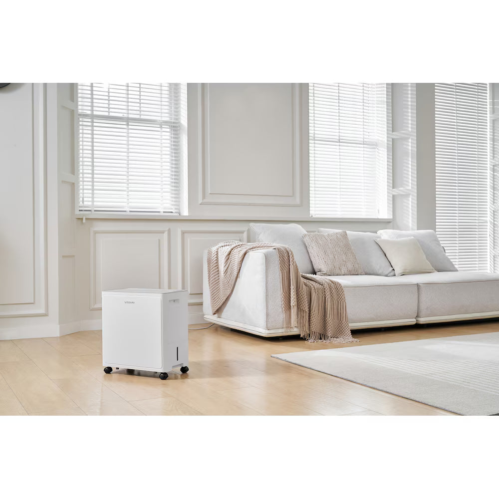 Vissani 50 Pint Capacity Portable Dehumidifier, 4,500 Sq. Ft. Coverage - ENERGY STAR®