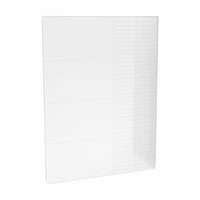 MAAX Utile 60 in. L x 80 in. H Single Back Shower Wall Panel in Erosion Bora White Matte Finish