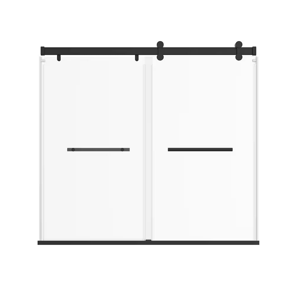 Mirolin Exploria 56" 60" W x 57.5" H Frameless Sliding Bypass Tub Doors