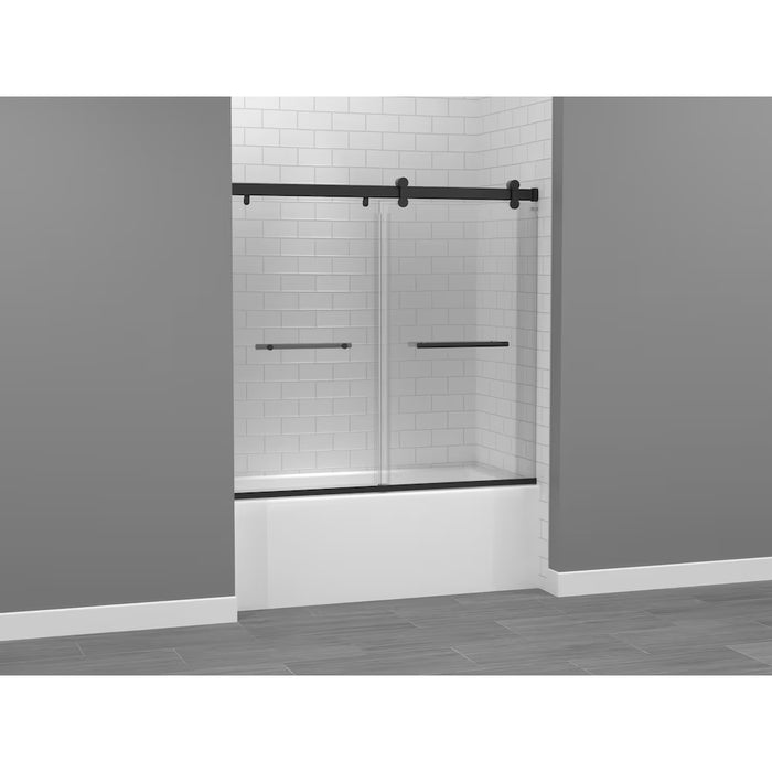Mirolin Exploria 56" 60" W x 57.5" H Frameless Sliding Bypass Tub Doors