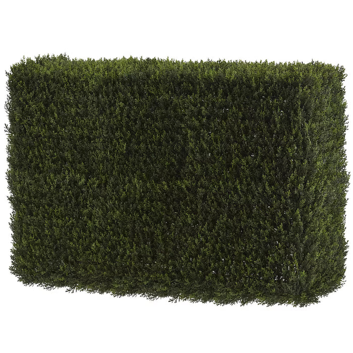 Nearly Natural 20in. Artificial 20in. Decorative Cedar Hedge (Indoor/Outdoor), Green