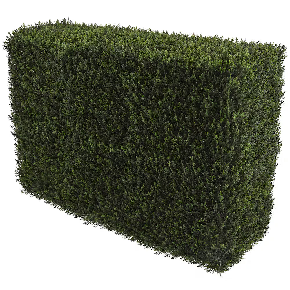 Nearly Natural 20in. Artificial 20in. Decorative Cedar Hedge (Indoor/Outdoor), Green
