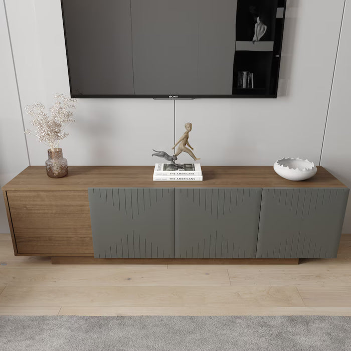 Nexera Riva TV Stand in Walnut