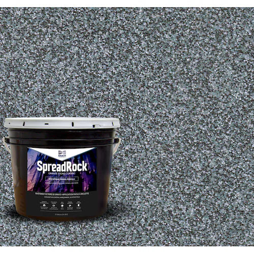DAICH SpreadRock Granite Stone Coating - Ice Grey, 3 Gal