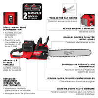MILWAUKEE
Fuel™ 20" Dual Battery Chainsaw Kit, Battery Powered, 5.8 HP
