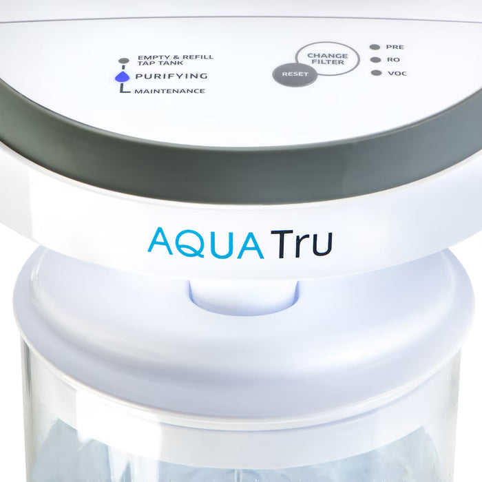 AquaTru Carafe Countertop Purifier for PFAS & contaminants 4-Stage Reverse Osmosis BPA free