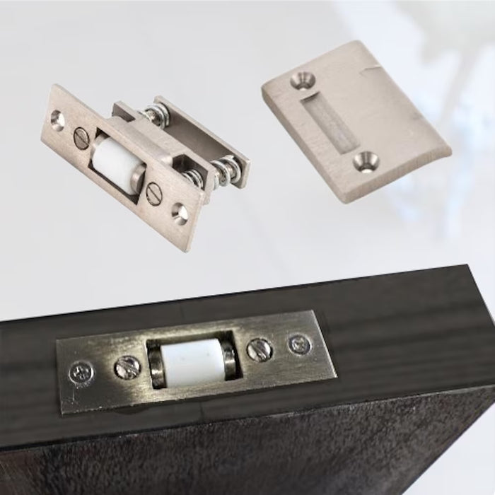 ASCEND Modern Faux Pivot Fiberglass 5 Lite Glass Prehung Left-Hand Front Door