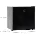 Compact Mini Black Freezer