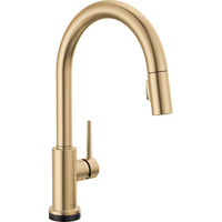 Delta Trinsic Single-Handle Pull-Down Kitchen Faucet Touch2O Touchless Technology, Champagne Bronze