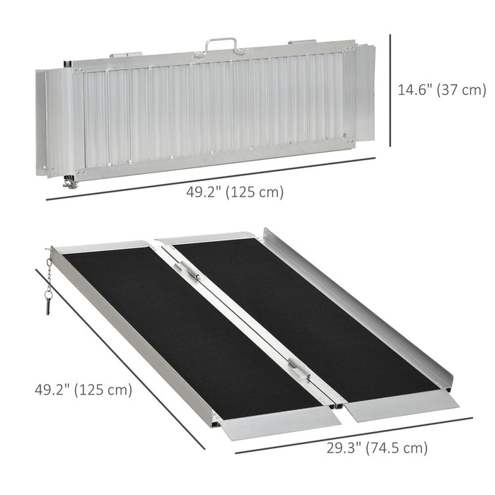 4feet Portable Wheelchair Ramp Aluminum Threshold