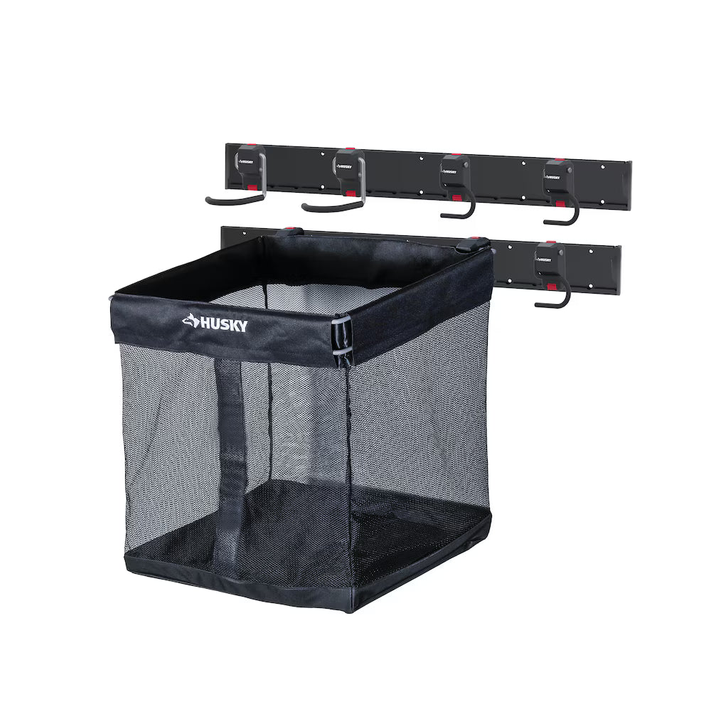Husky 8-Piece Garage Storage Kit Compatible with the Husky Modular Hooks and Hangers Program