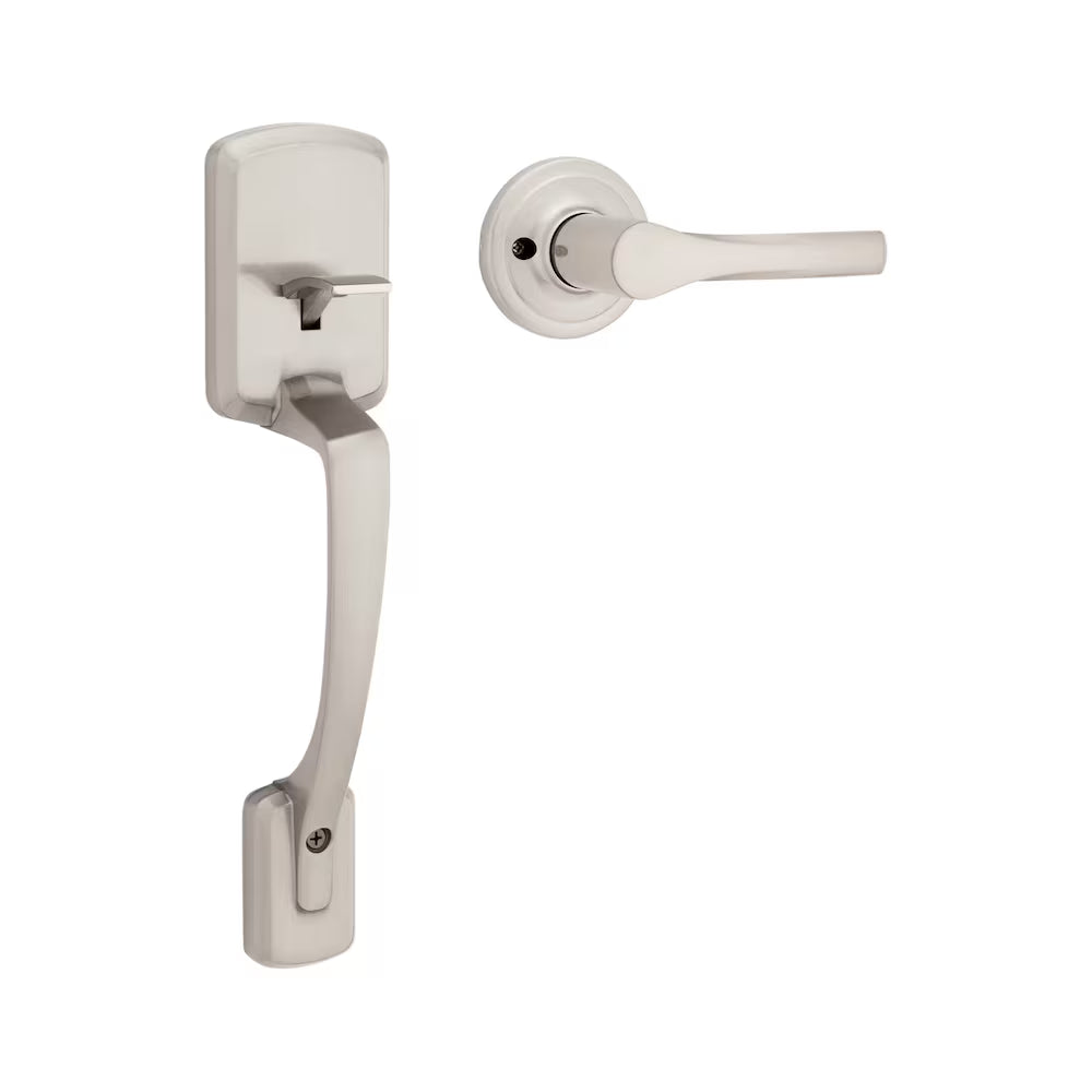 Weiser Satin Nickel Lower Half Exterior Door Handle Set