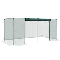 Outsunny 8 ft. x 4 ft. Patio Crop Cage, Plant Protection Tent with Zippered Door