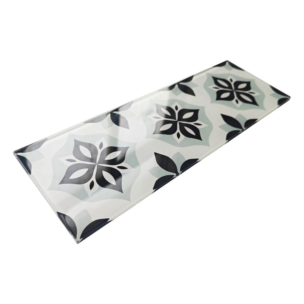 4x12-inch LuxySplash Vintage Glass Wall Tile - 1sq. ft. (3pcs)