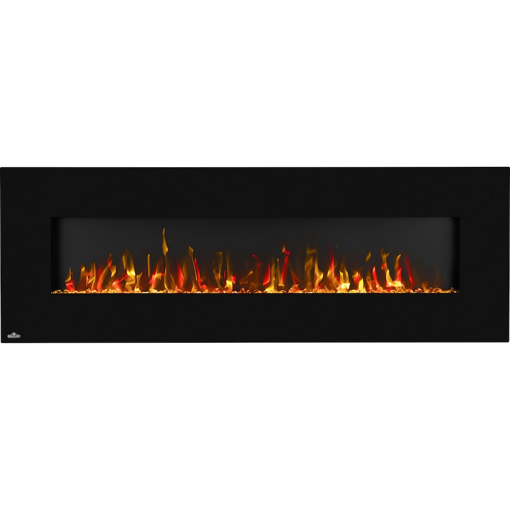 Napoleon Lumi 58-inch Surface Wall Electric Fireplace with Backlighting in Black