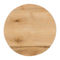 bali & pari Caribic Acacia Wood End Table in Natural Brown