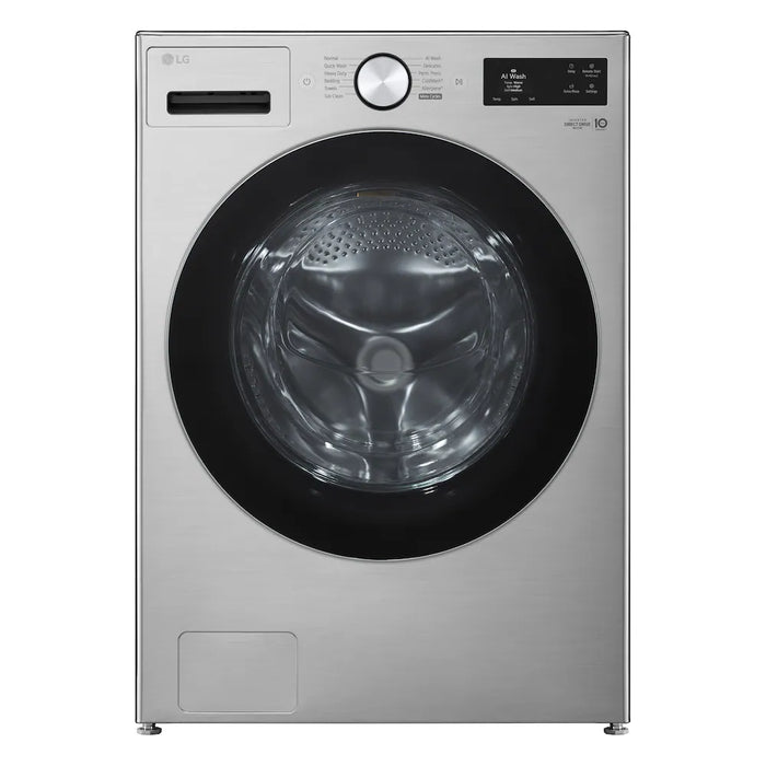 LG Electronics 5.8 cu. ft. Front Load Washer with AI DD and TurboWash 360° in Graphite Steel