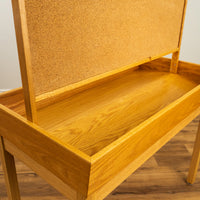 Maple Display Table With Cork Display Board