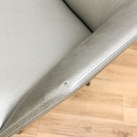 Paragami Faux Leather Lounge Chair in Grey