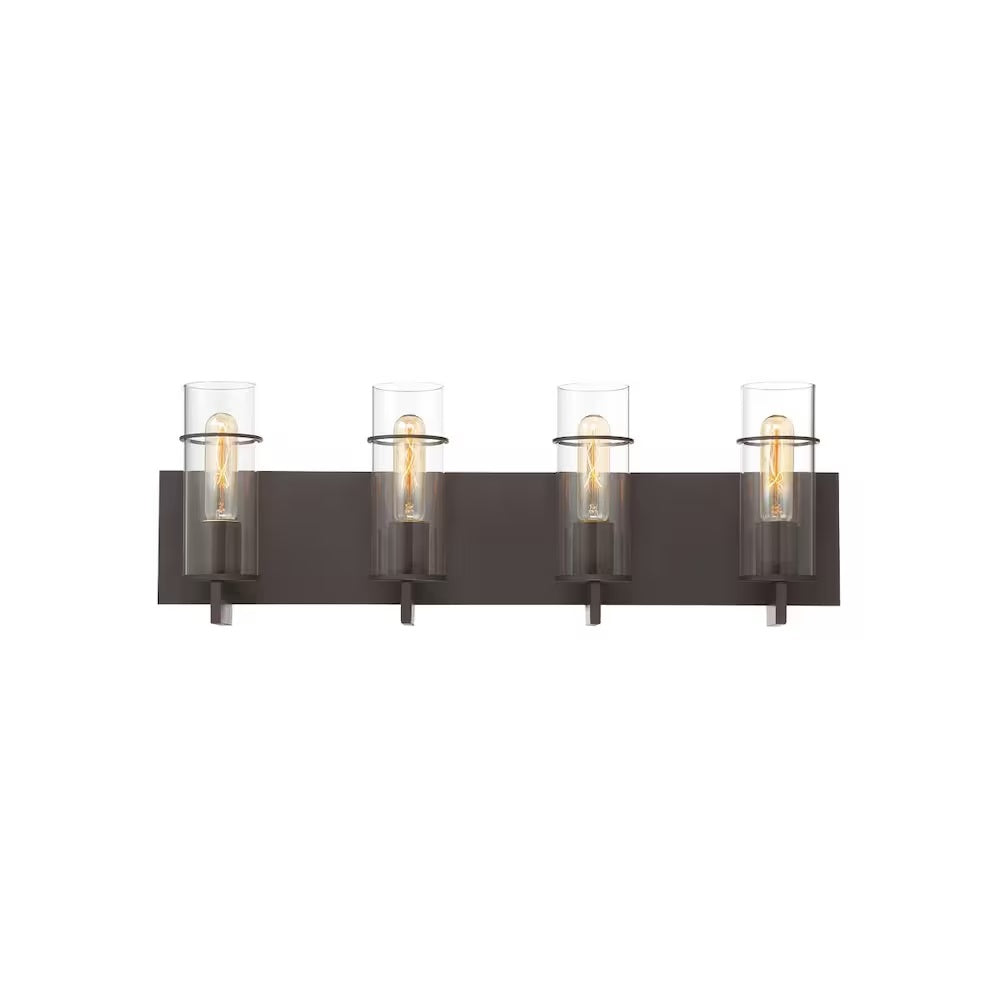 Pista 4-Light LED Vanity Light Fixture in Bronze