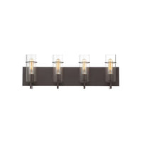 Pista 4-Light LED Vanity Light Fixture in Bronze