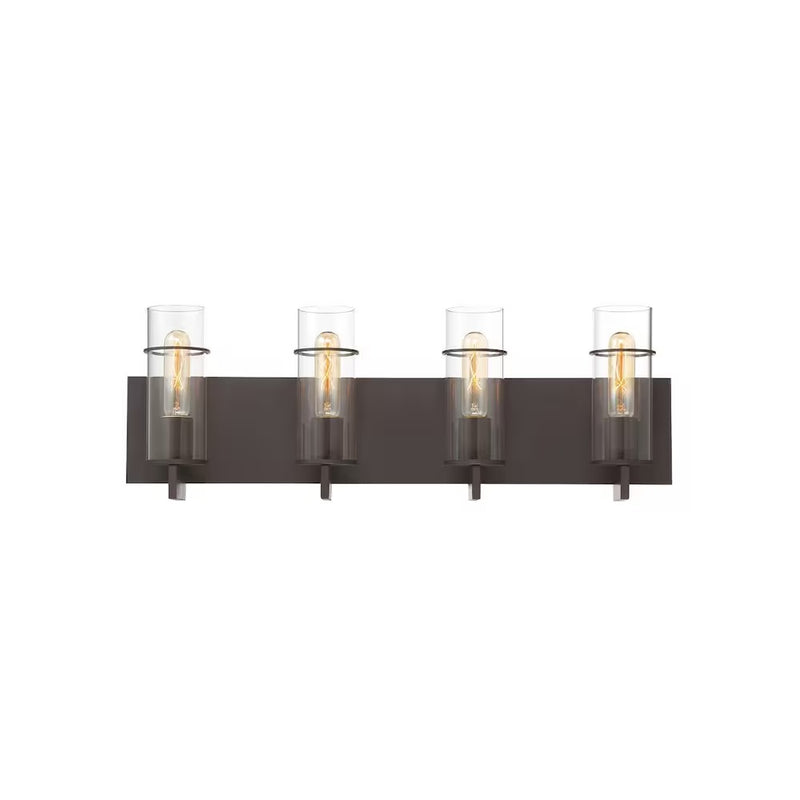 Pista 4-Light LED Vanity Light Fixture in Bronze