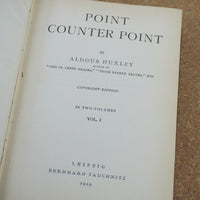 Point Counter Point Vol 1 by Aldous Huxley 1929