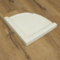Porcelain Wall-Mount Corner Caddy in Marmo Bianco White