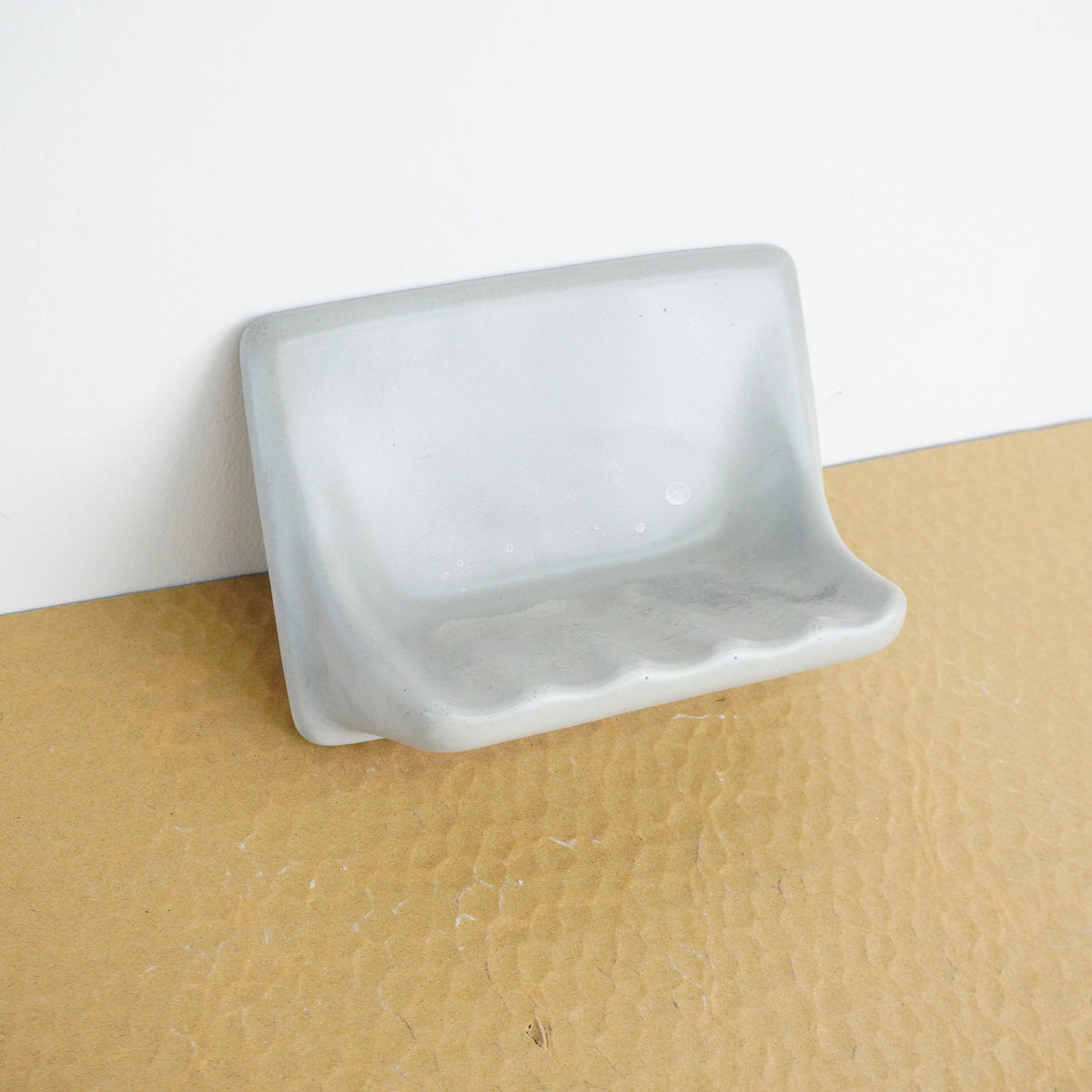 Porcelain Wall-Mount Soap Dish in Grigio Grey