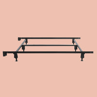 Powder-Coated Steel Bed Frame - California King Size