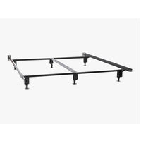 Powder-Coated Steel Bed Frame - California King Size