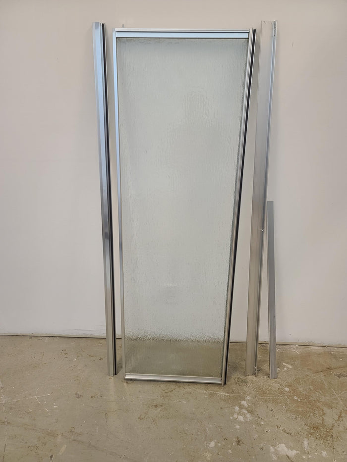 1-Panel Framed Pivot Sliding Door for Alcove Shower
