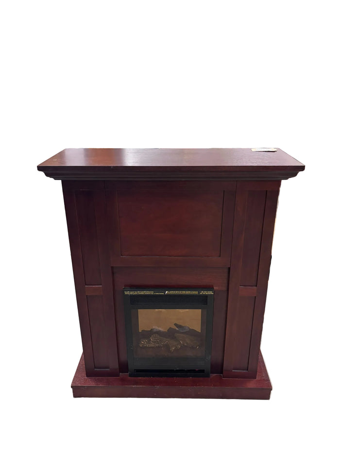 Mahogany Veneer Electric Fireplace Mantel