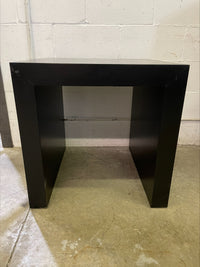 Solid Black Side Table