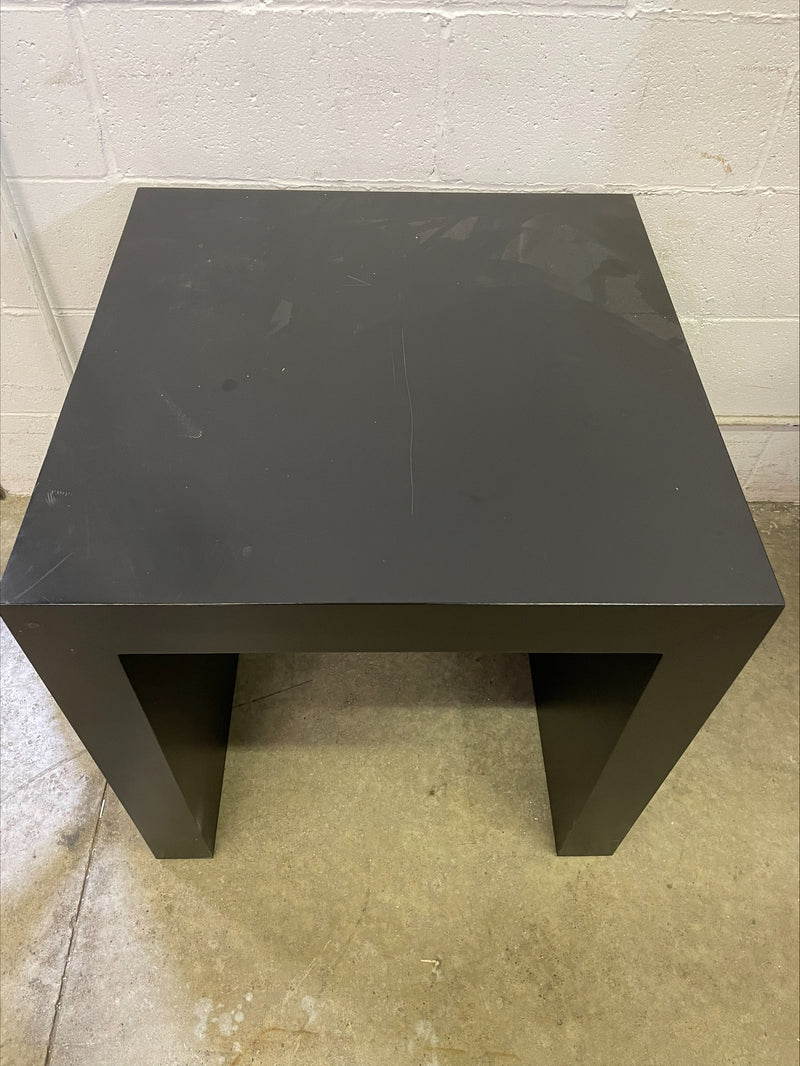 Solid Black Side Table