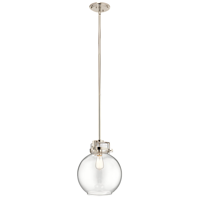 1-Light Pendant in Polished Nickel