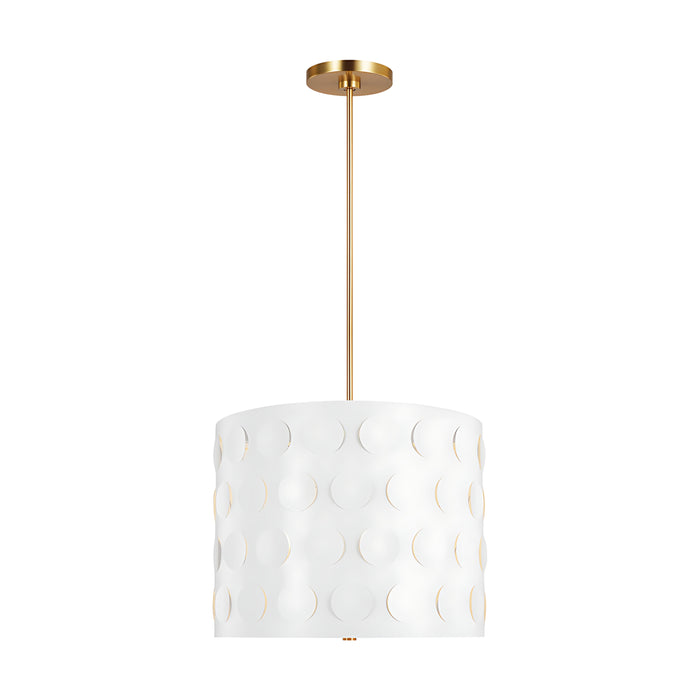 Dottie Large Pendant in Matte White