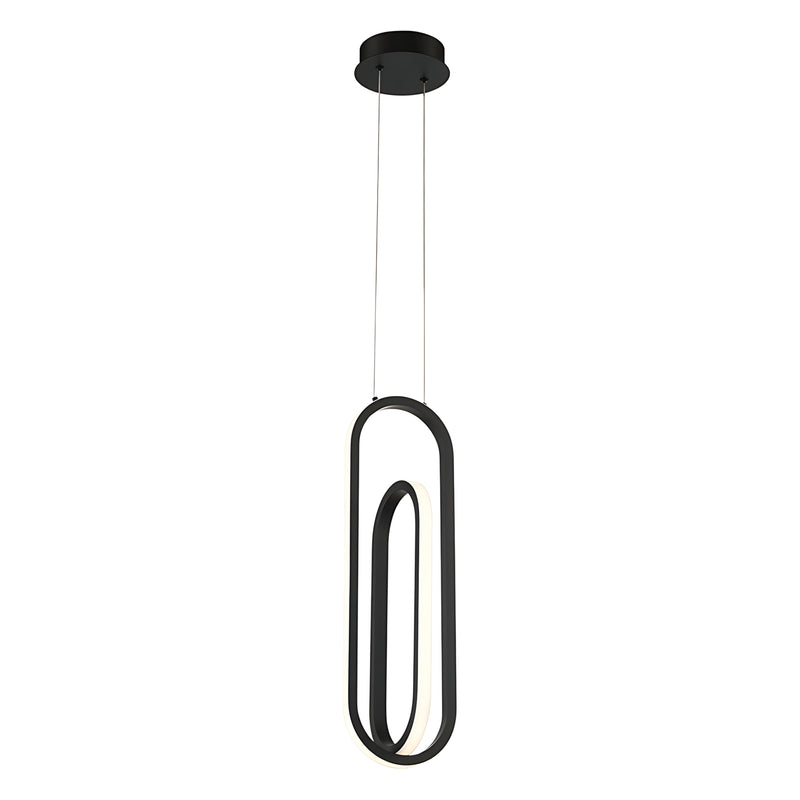 LED Pendant in Matte Black