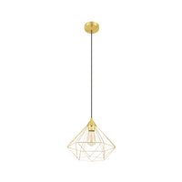 Tarbes f1-Light 15 Watt Pendant in Brushed Brass